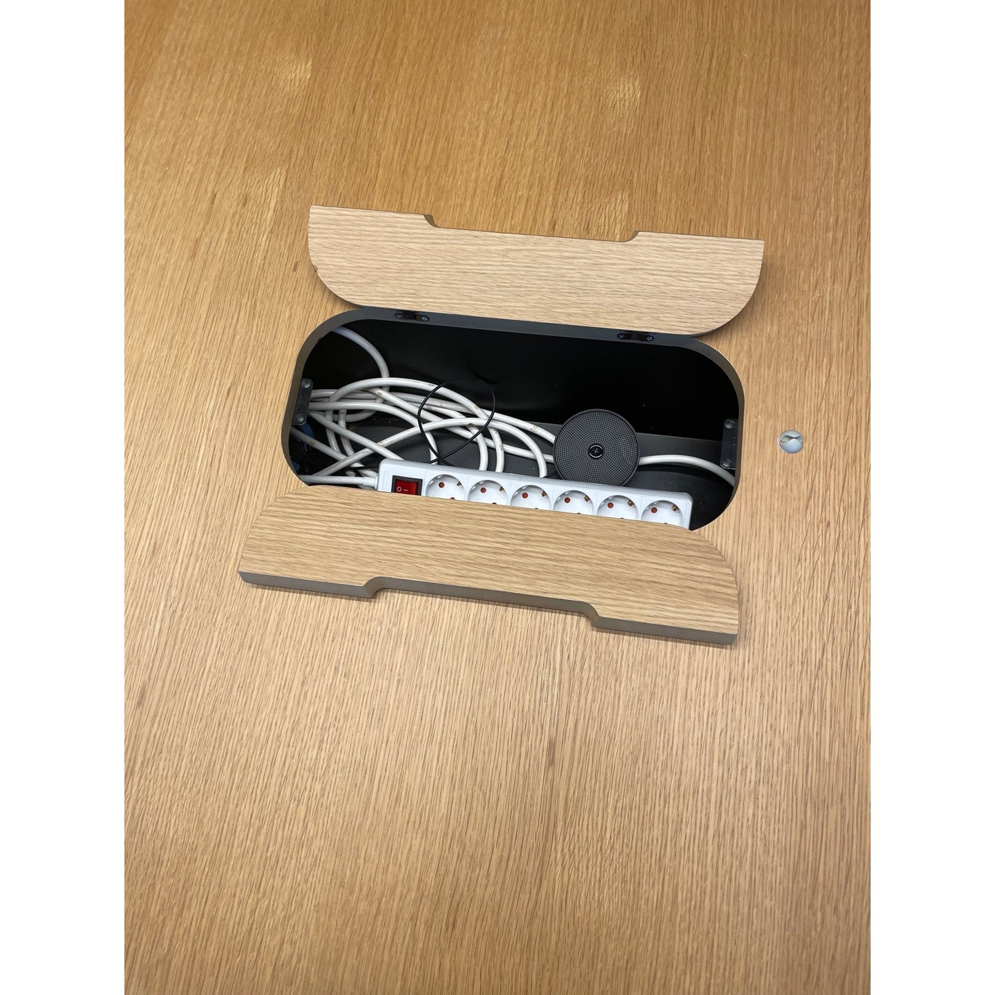 Møtebord trefarget, 320x125 cm