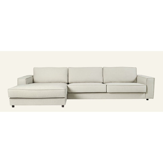 Olivia Sofa sjeselong venstre natur - 315x156x79 cm fra Kid