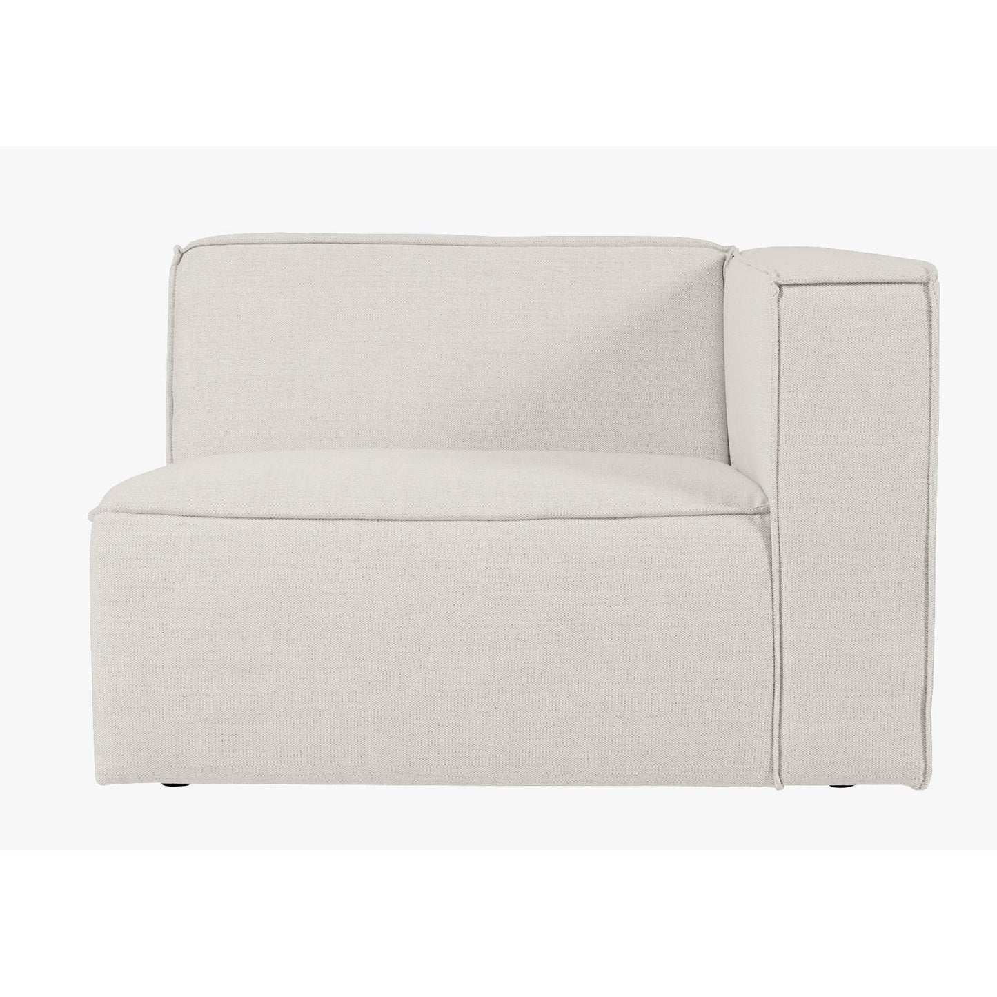 Isa Modulsofa 1,5 seter med armlene høyre natur fra Kid, slitesterkt tekstil