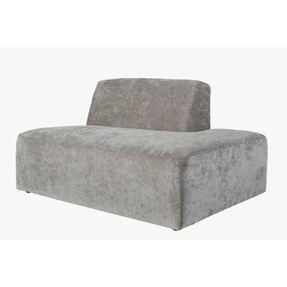 Juno Modulsofa åpen ende høyre grå - 134x93x73 cm fra Kid