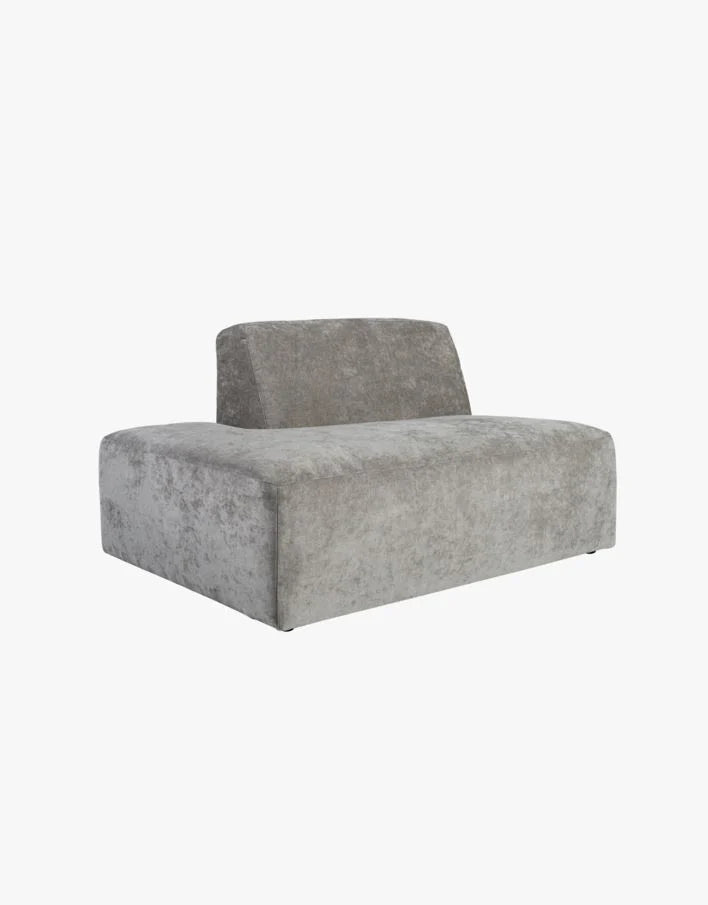 Juno Forms & Objects, Modulsofa åpen ende venstre grå - 134x93x73 cm