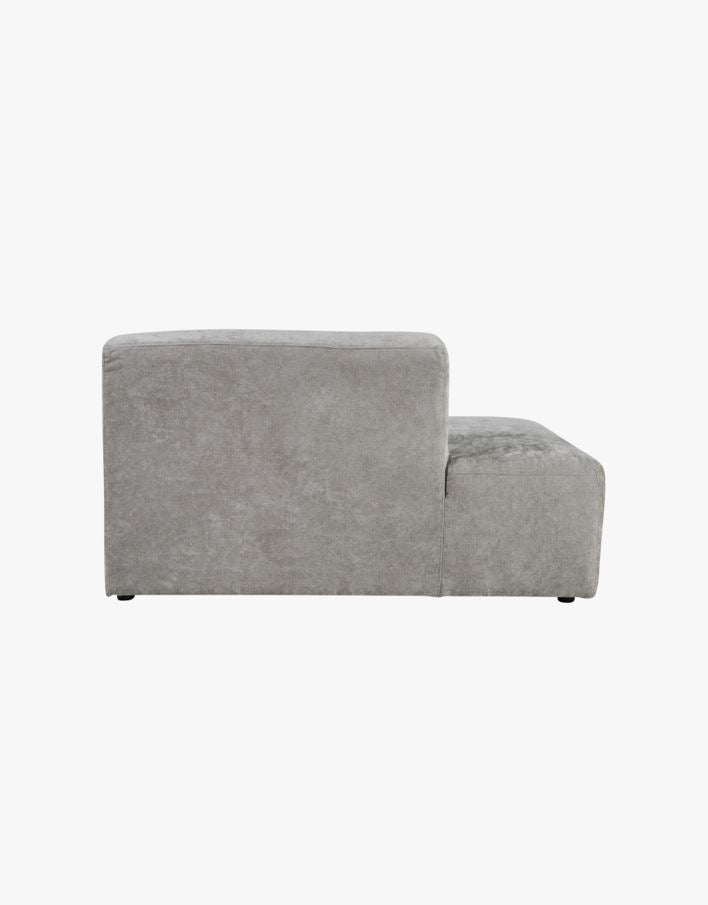 Juno Forms & Objects, Modulsofa åpen ende venstre grå - 134x93x73 cm