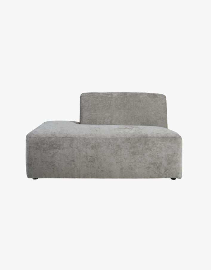 Juno Forms & Objects, Modulsofa åpen ende venstre grå - 134x93x73 cm