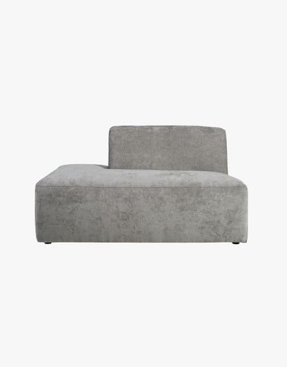 Juno Forms & Objects, Modulsofa åpen ende venstre grå - 134x93x73 cm