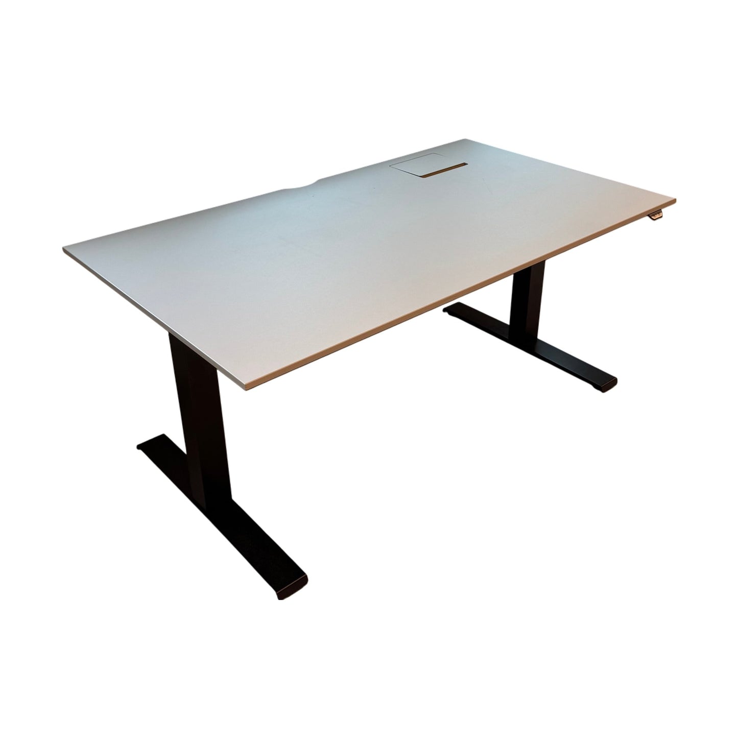 Kinnarps el hev/senk med beige plate - 140x80