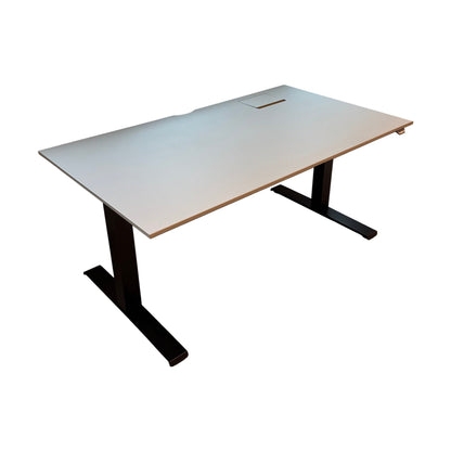 Kinnarps el hev/senk med beige plate - 140x80