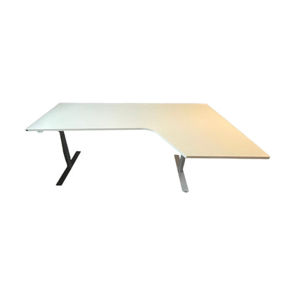 Hjørnepult fra Martela, hvit, 200x120 cm