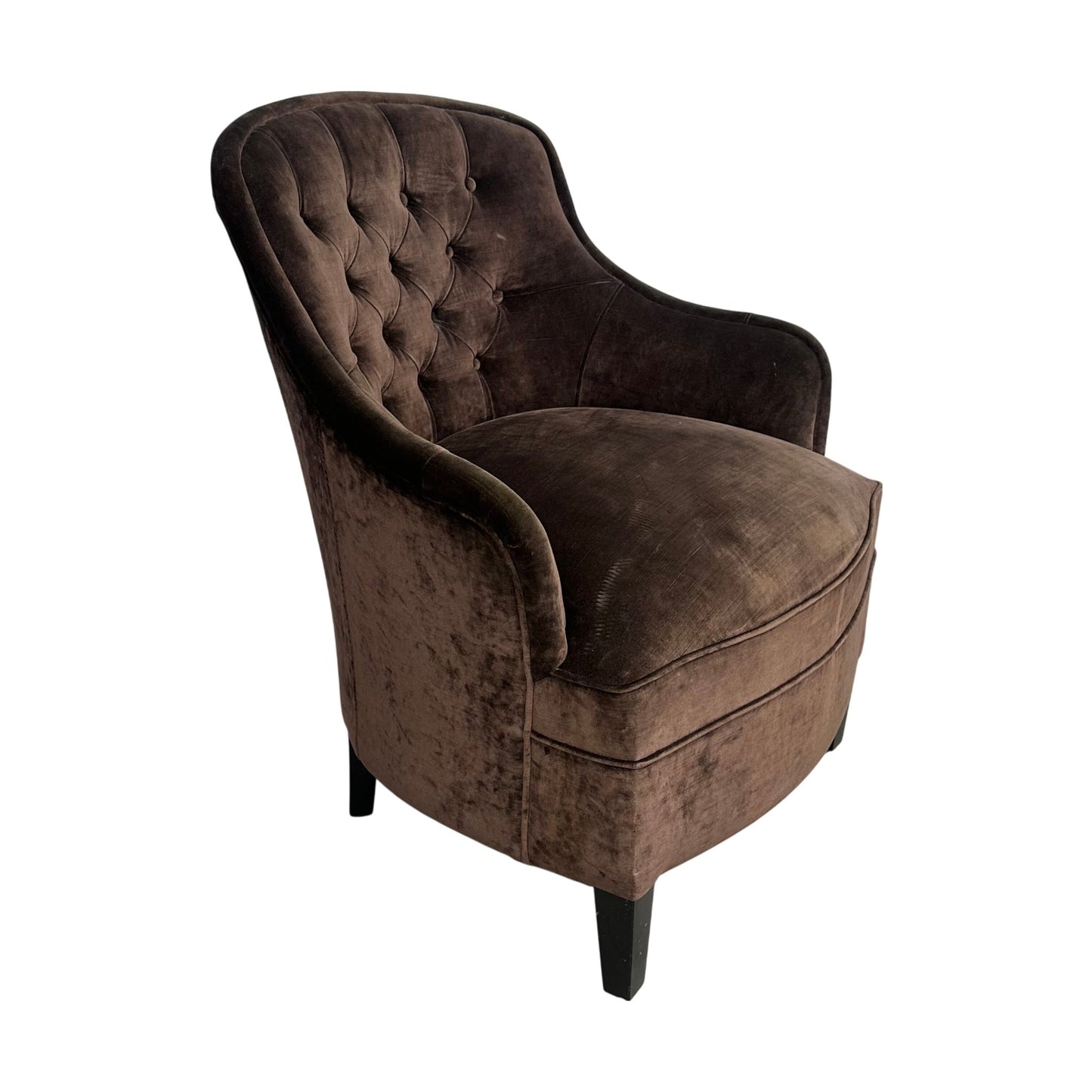 Brun loungestol i velour fra Induflex