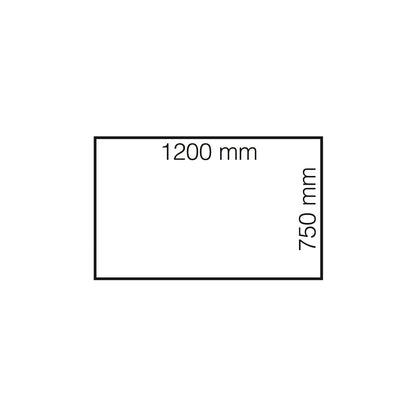 Skrivebord NOMAD, hev/senk, L1200 B750 H700–1170 mm, hvit/svart