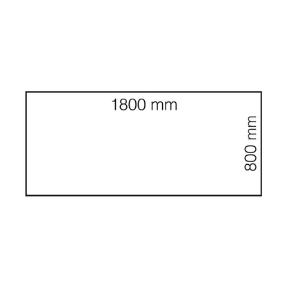 Skrivebord QBUS, hev/senk, L1800 B800 mm, svart, eik