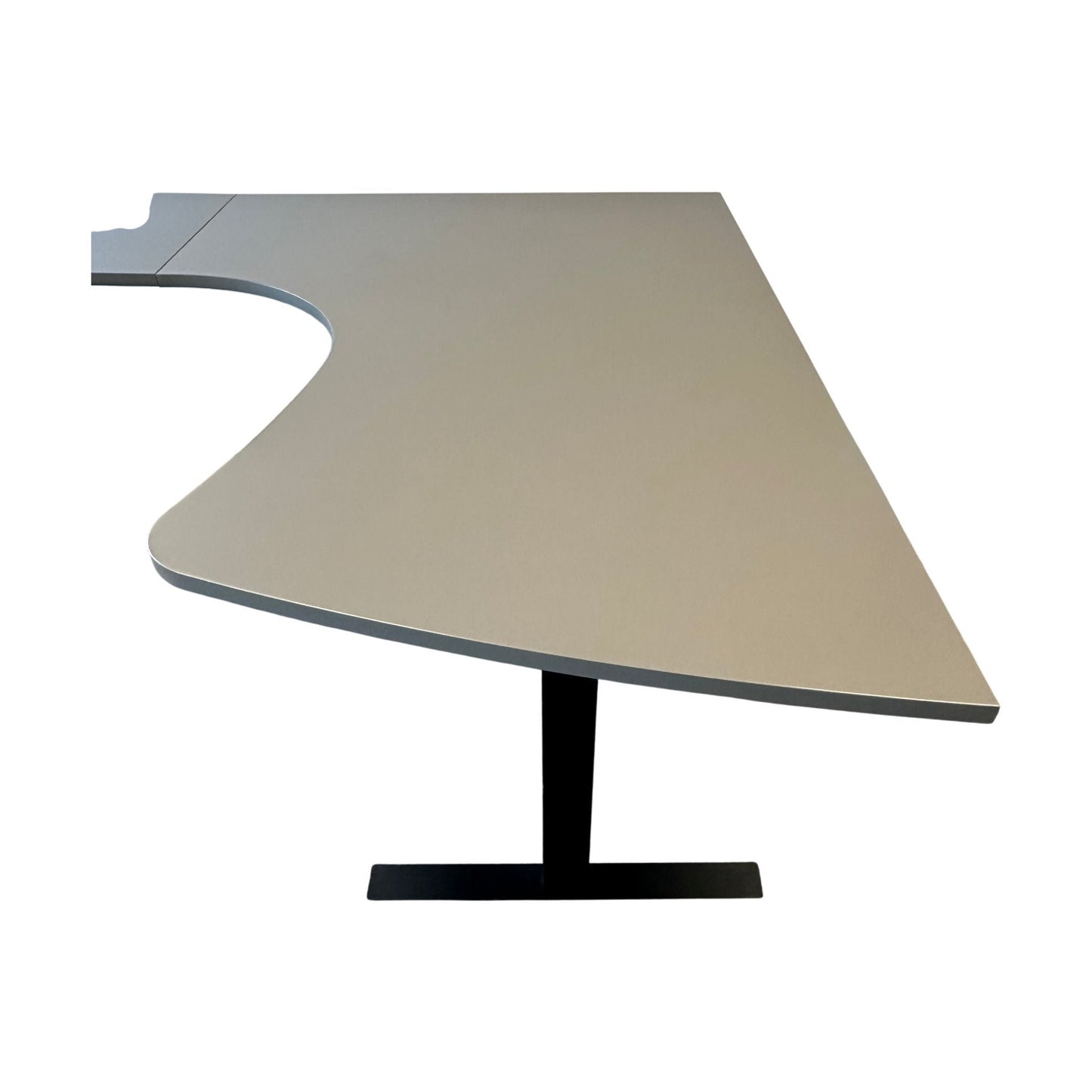 Elektrisk hev/senk skrivebord fra Linak, grå, 180x180 cm