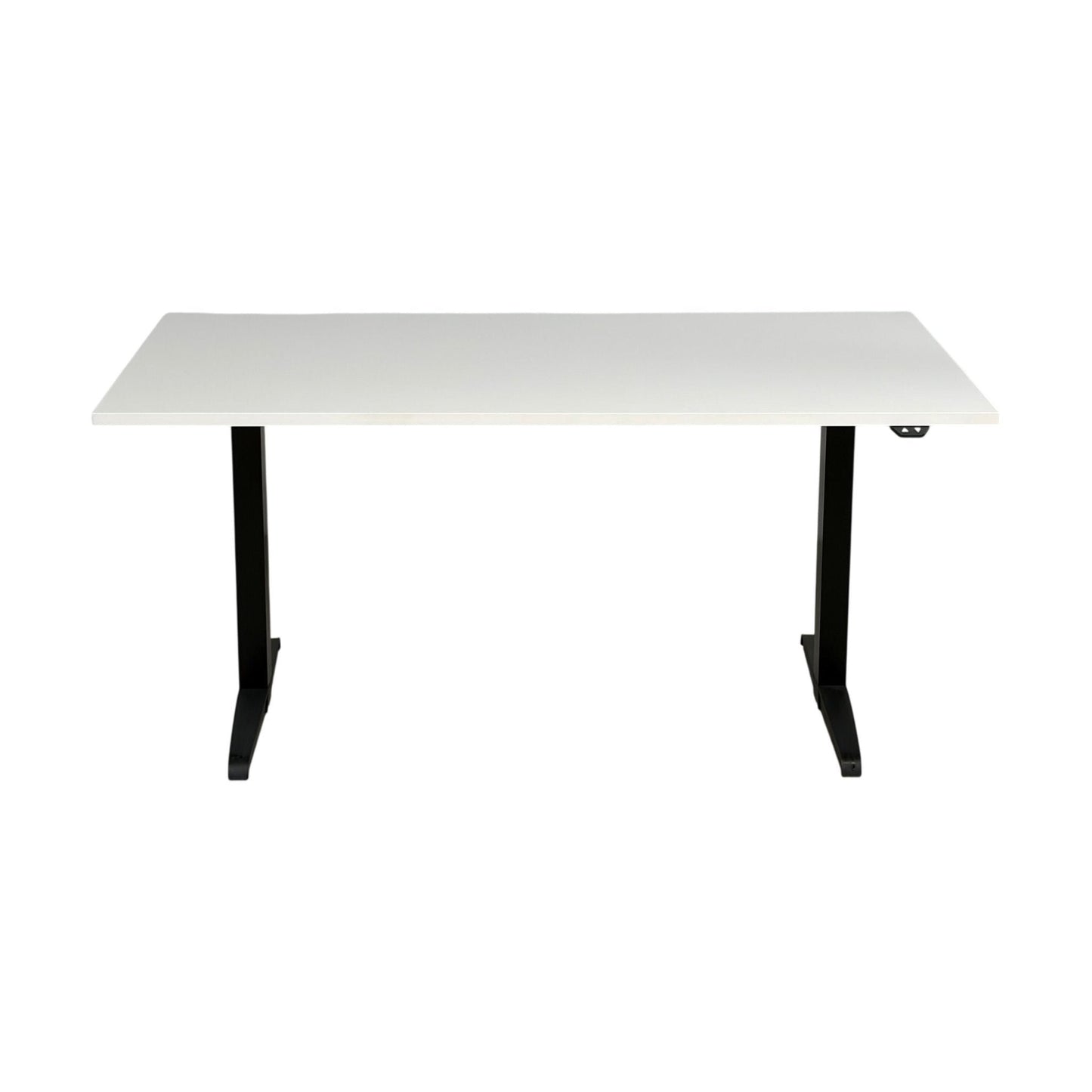 Elektrisk hev/senk skrivebord, hvit, 140x80 cm