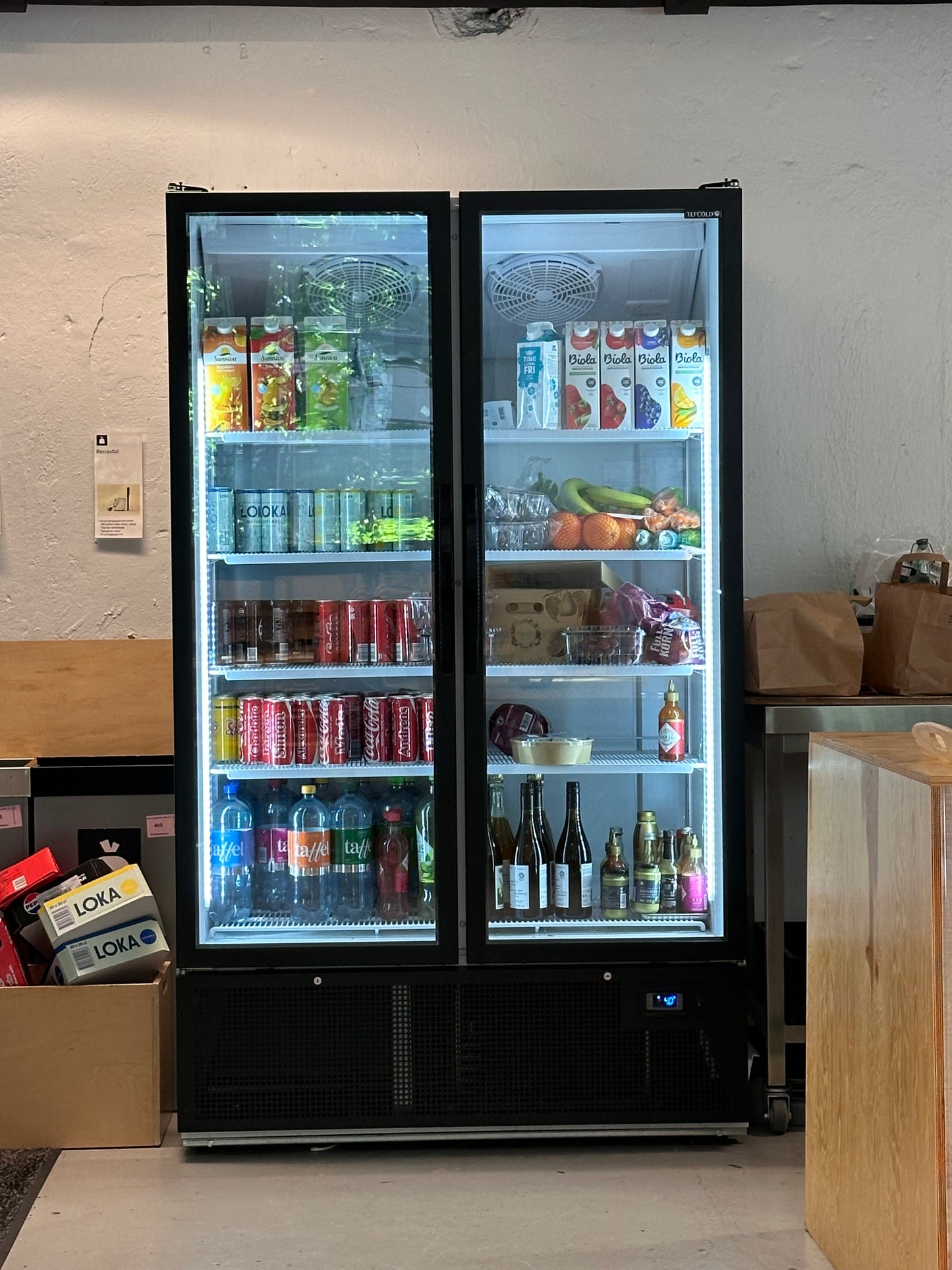 Tefcold display kjøleskap FS1202H