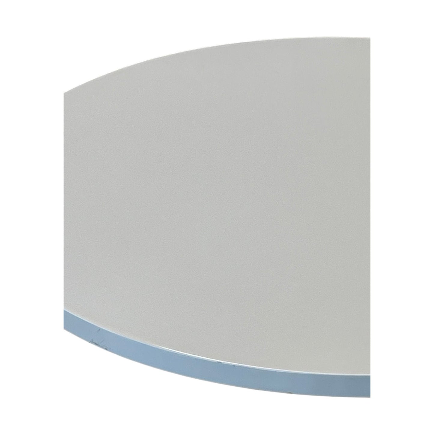 Hvit talebord hev senk Ø60 cm, 67-90 cm høy