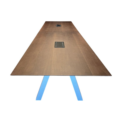 Trefarget møtebord, 360x90 cm