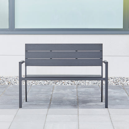 Sittebenk OPTIC i svart aintwood fra AJ Produkter