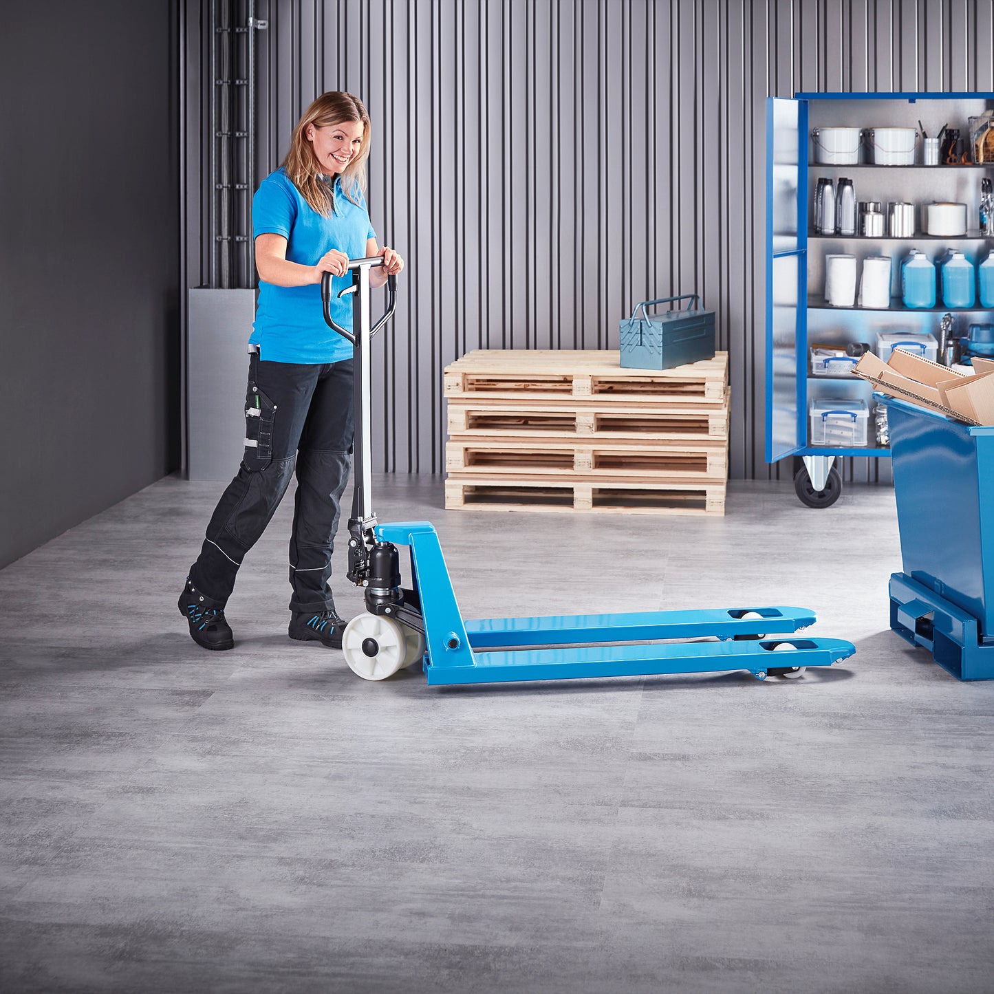 Jekketralle RAPID, 2500 kg, 1150 mm, singel/nylon