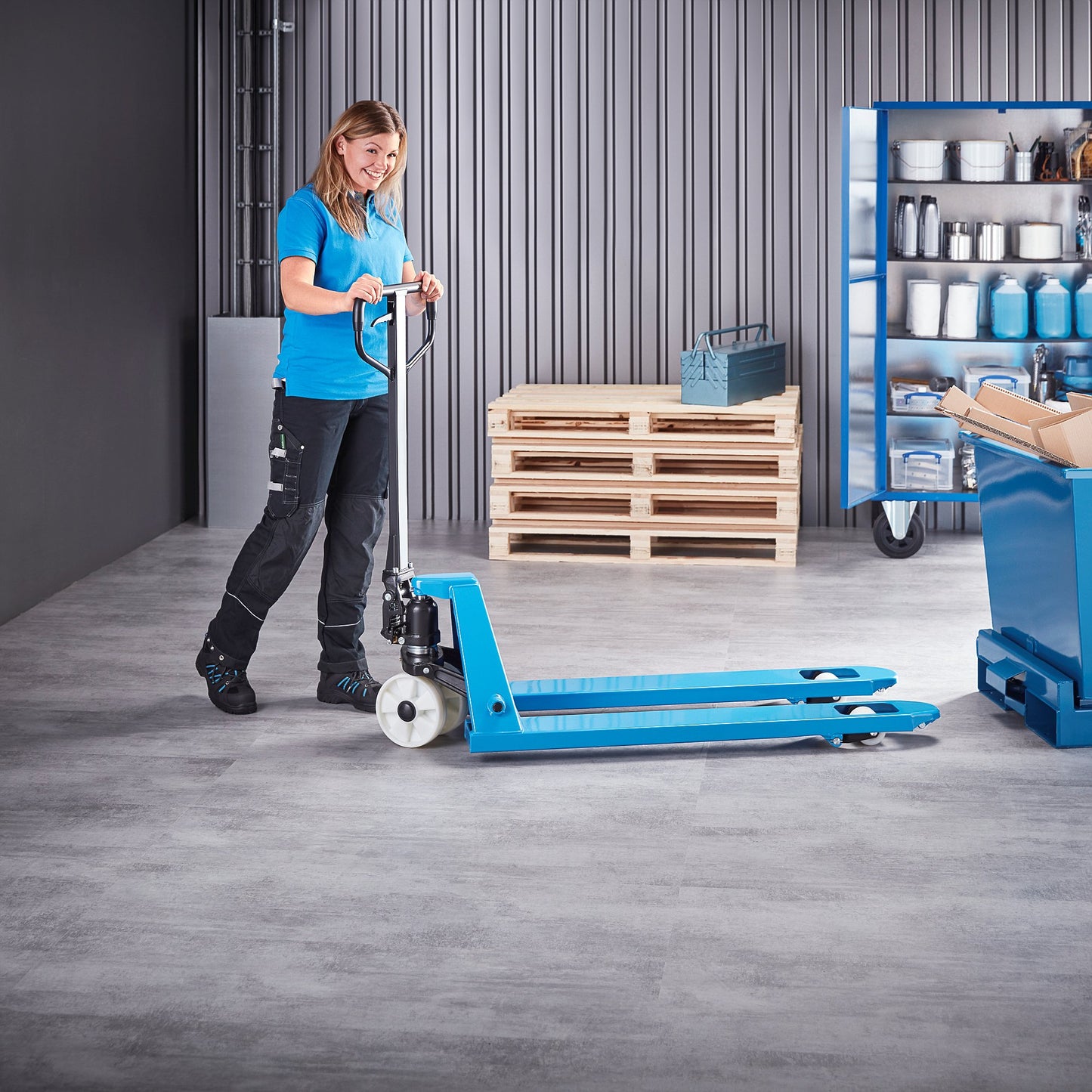 Jekketralle RAPID, 2500 kg, 1150 mm, singel/nylon fra AJ Produkter