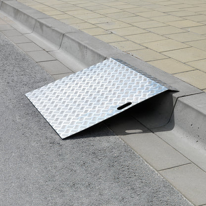 Lasterampe, 150 kg, 800x800 mm, aluminium fra AJ Produkter