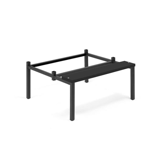 Benkestativ til garderobeskap 900 mm, svart