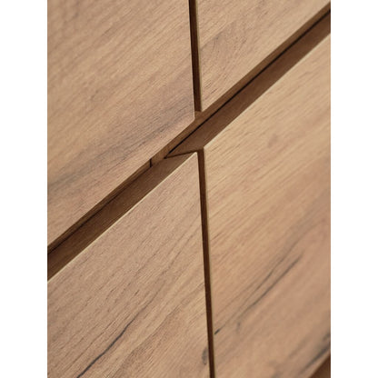 LIMFJORDEN Kommode LIMFJORDEN 3+3 skuffer natur villeikfarget