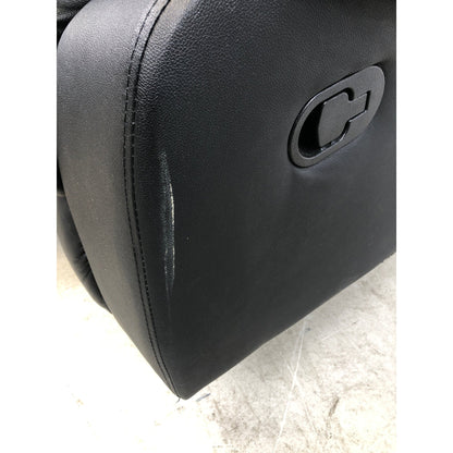 Mora 3-seter sofa fra A-Møbler, sort hud/PU