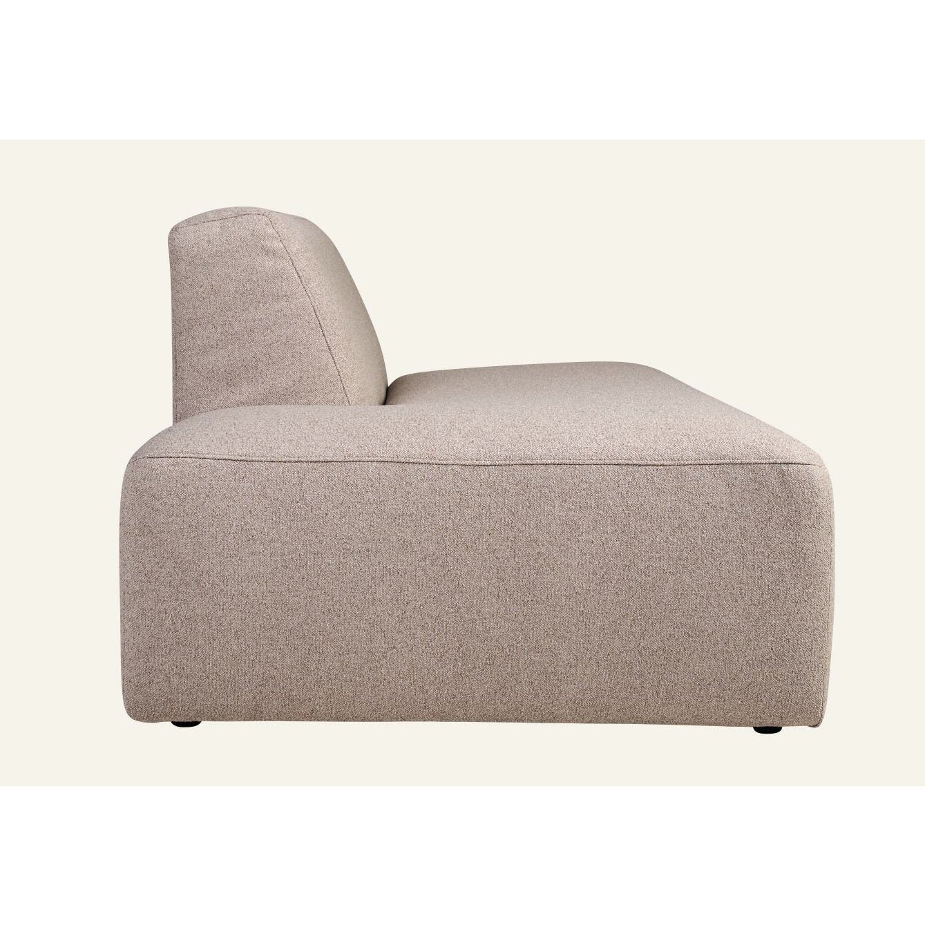 Juno Modul åpen ende venstre beige 2-seter sofa fra Kid, slitesterkt tekstil