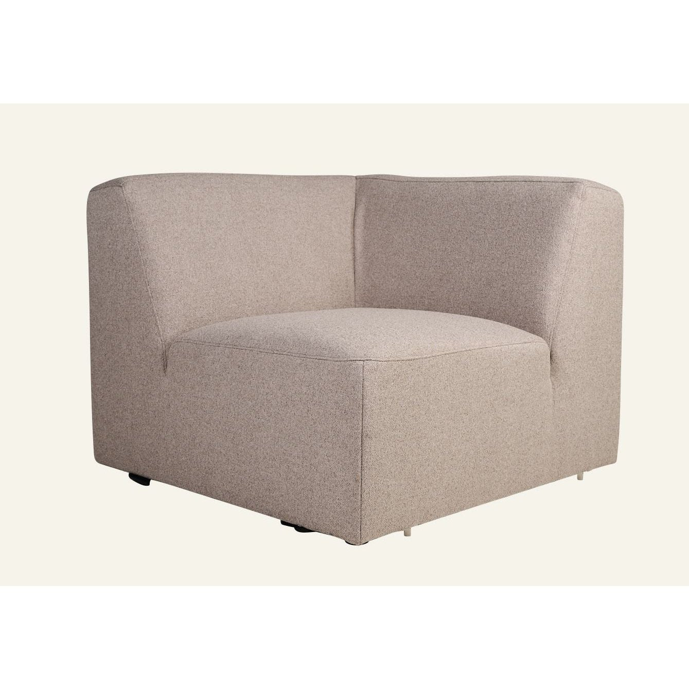 Juno Modul hjørne beige - 93x93x73 cm fra Kid, slitesterkt tekstil