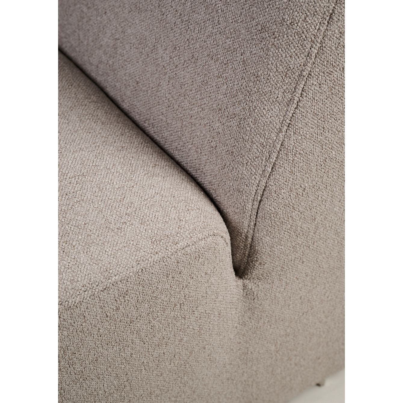 Juno Modul åpen ende venstre beige 2-seter sofa fra Kid, slitesterkt tekstil