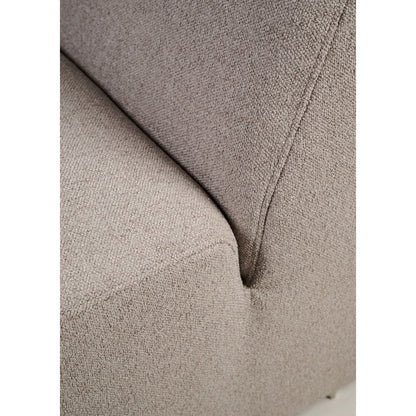 Juno Modul åpen ende venstre beige 2-seter sofa fra Kid, slitesterkt tekstil