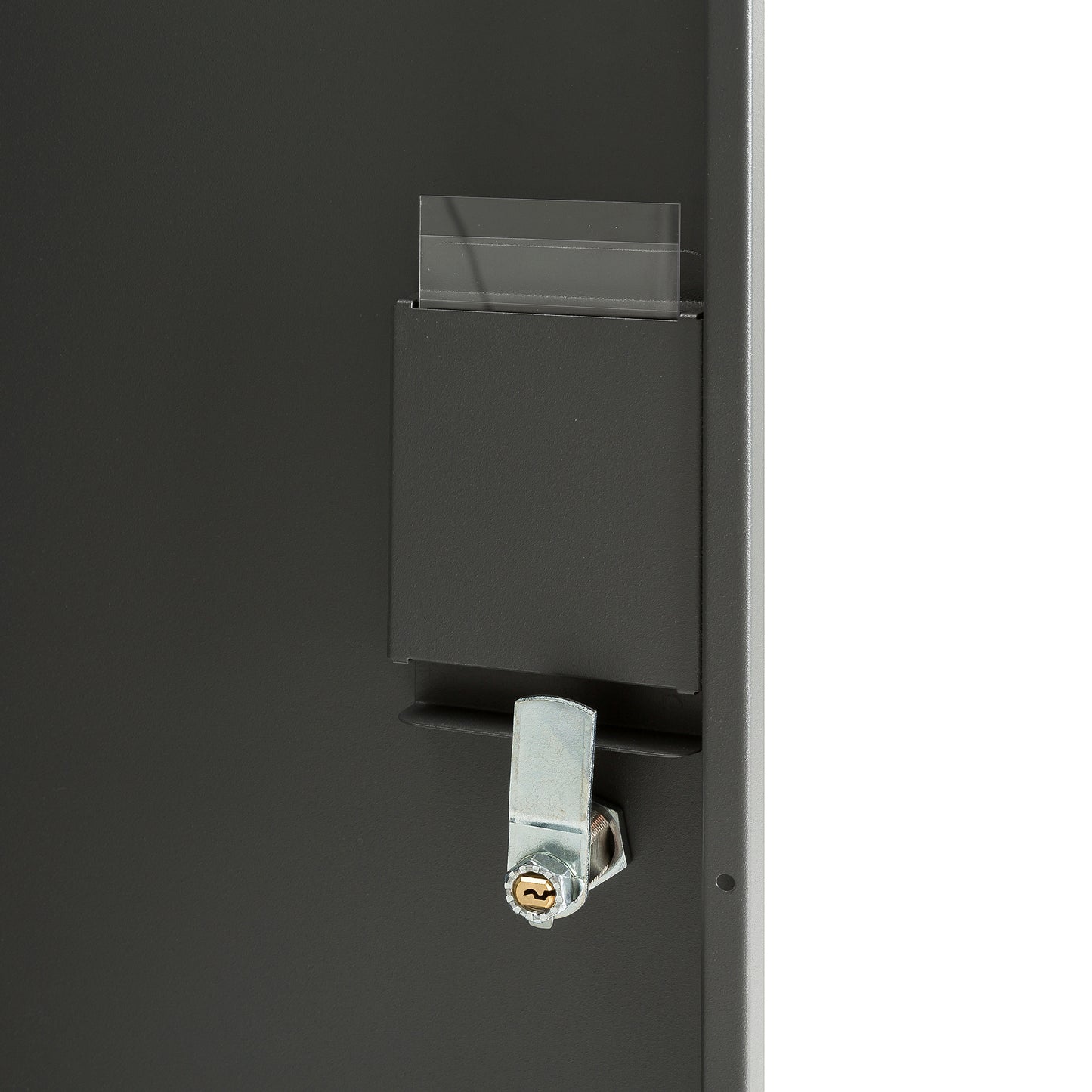 Garderobeskap CREATE SIGN, 2 seksjoner, mørk grå, UTEN bein