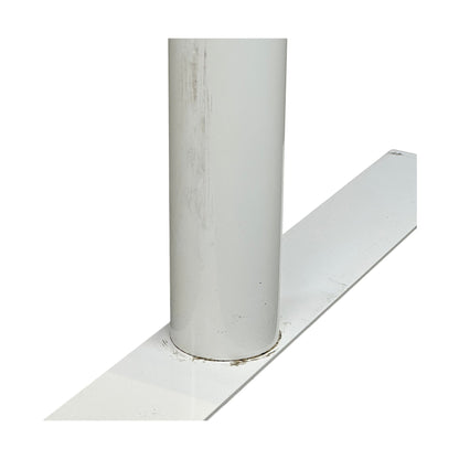 Elektrisk hev/senk skrivebord, hvit laminat, 140x80 cm