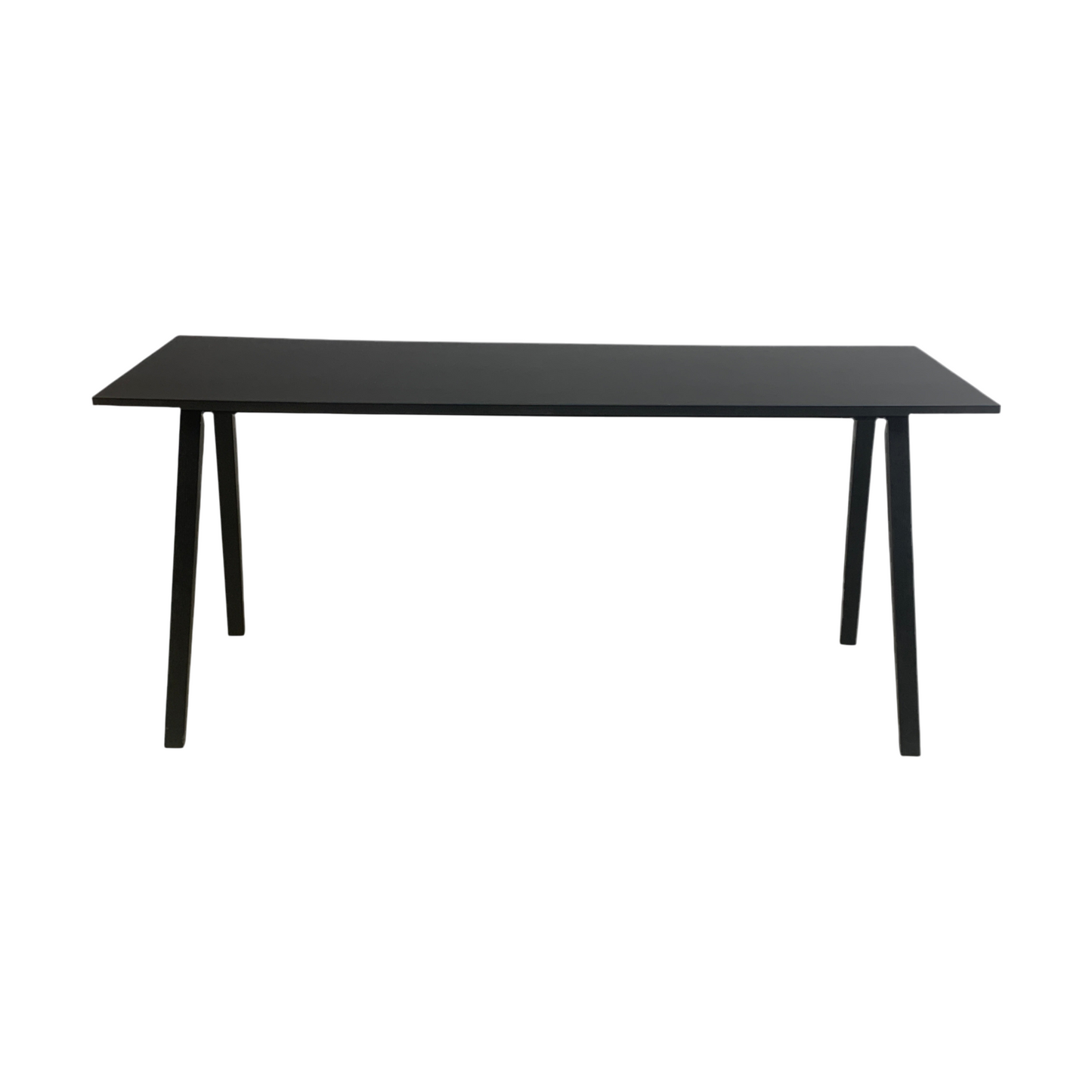 Barbord i svart, 200x65 cm