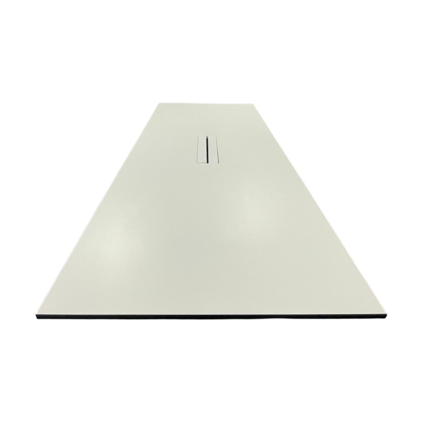 Møtebord, hvit laminat, 260x120 cm