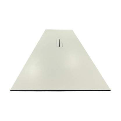 Møtebord, hvit laminat, 260x120 cm