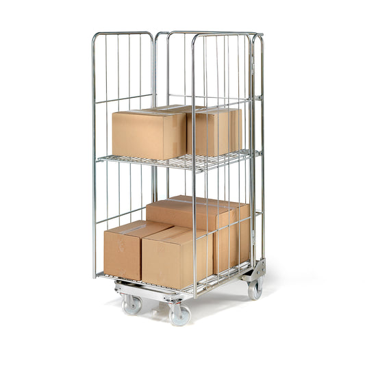 Rullecontainer TYRRELL, 3 vegger, 1715x720x825 mm fra AJ Produkter