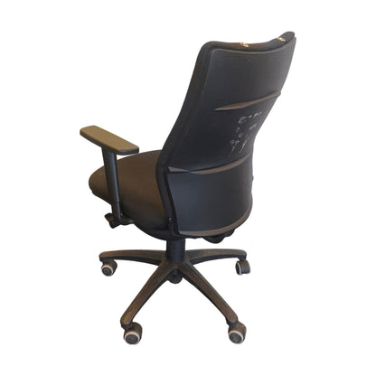 Kontorstol Vela, svart m/ armlener