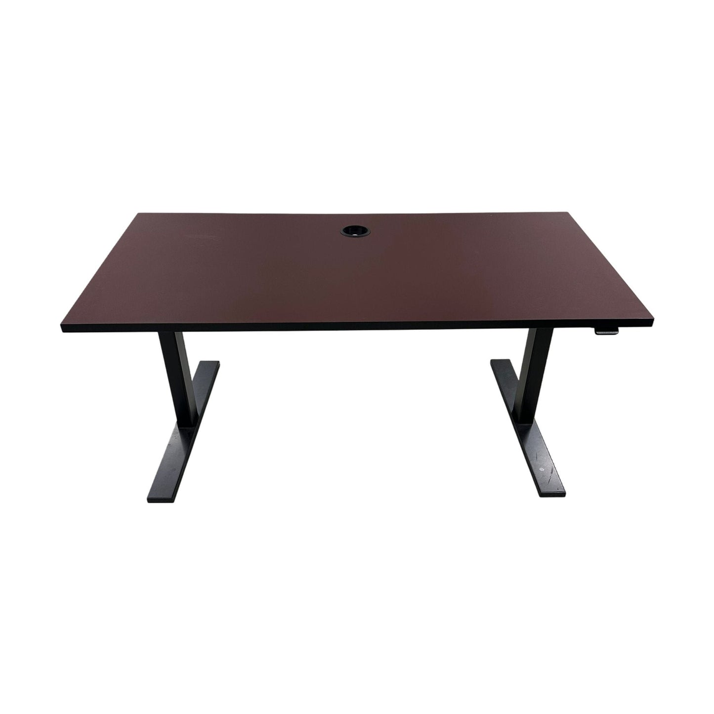 Elektrisk hev/senk skrivebord fra Linak, rød, 140x70 cm