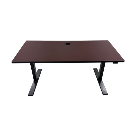 Elektrisk hev/senk skrivebord fra Linak, rød, 140x70 cm