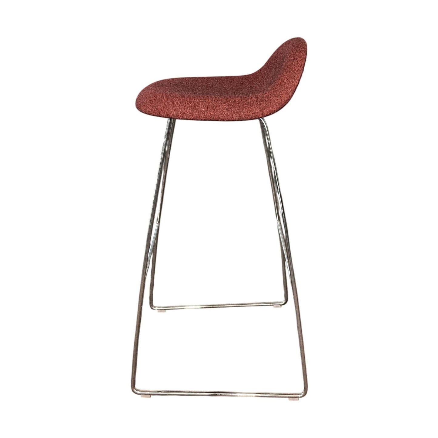 3D barstol fra Gubi, rød, H76 cm