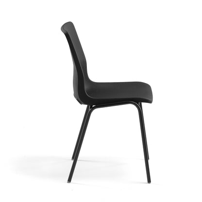 Stol ANA, svart/svart stativ