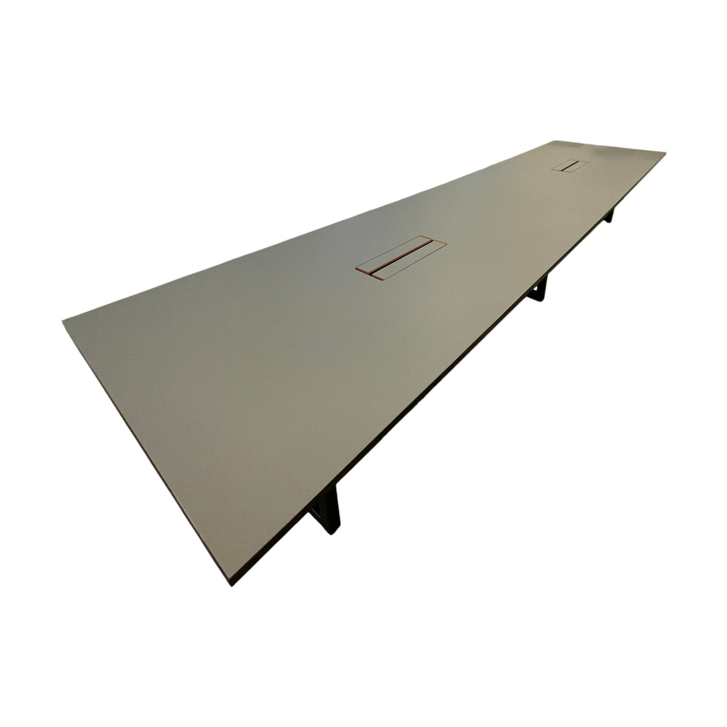 Møtebord fra Kinnarps, mørk grå, 480x120 cm