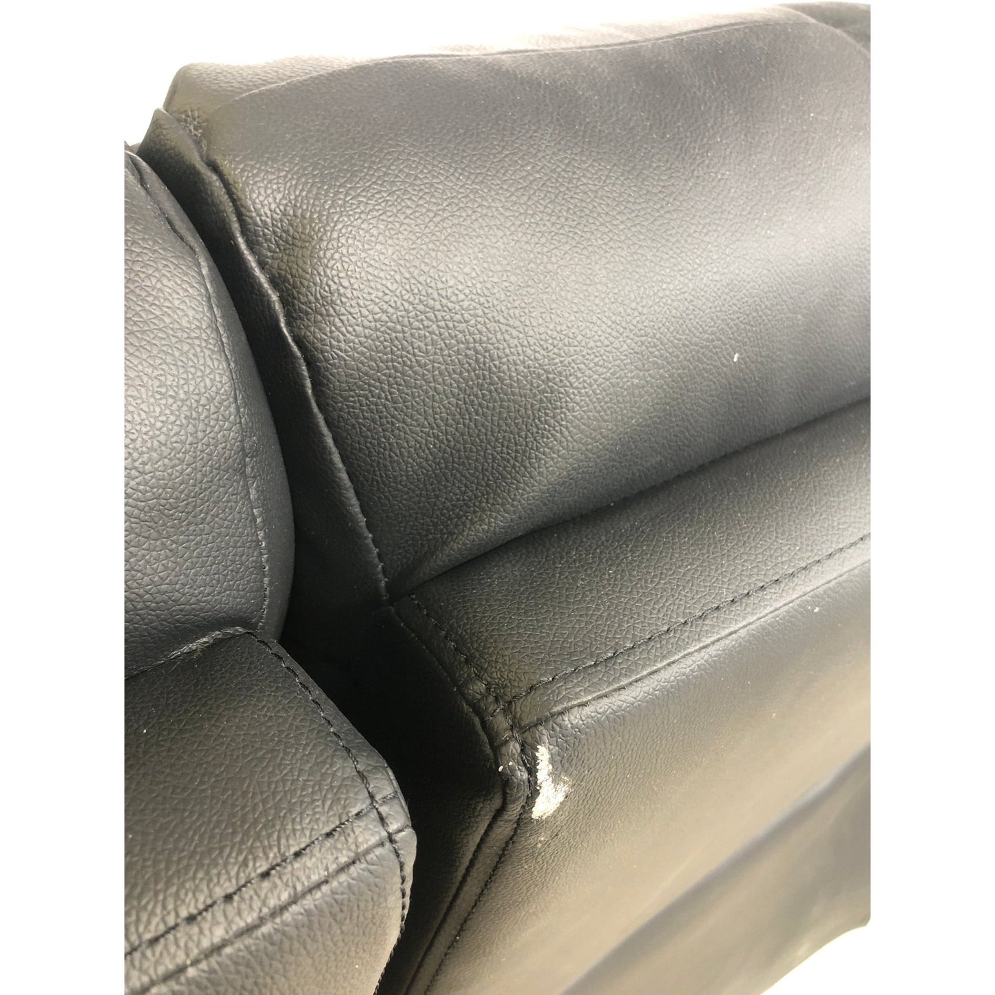 Mayfield 3-seter sofa, sort hud/PVC