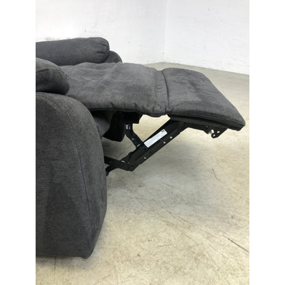 Mora lenestol i mørkegrått microfiber, recliner-funksjon