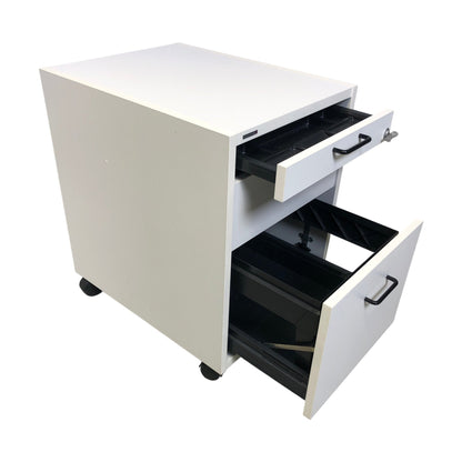 Arkivskap med 3 skuffer fra Svenheim, hvit