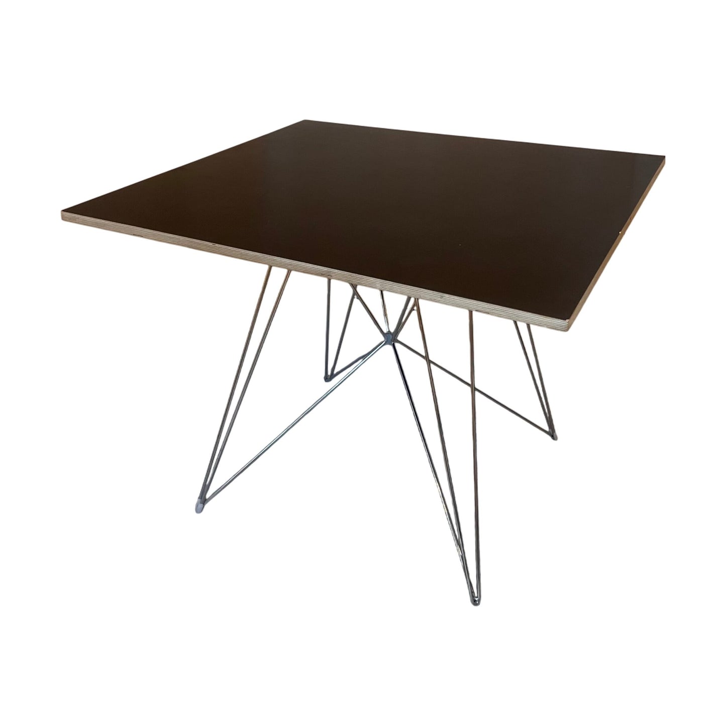 Samtalebord fra Vitra, sort MDF, 100x100 cm