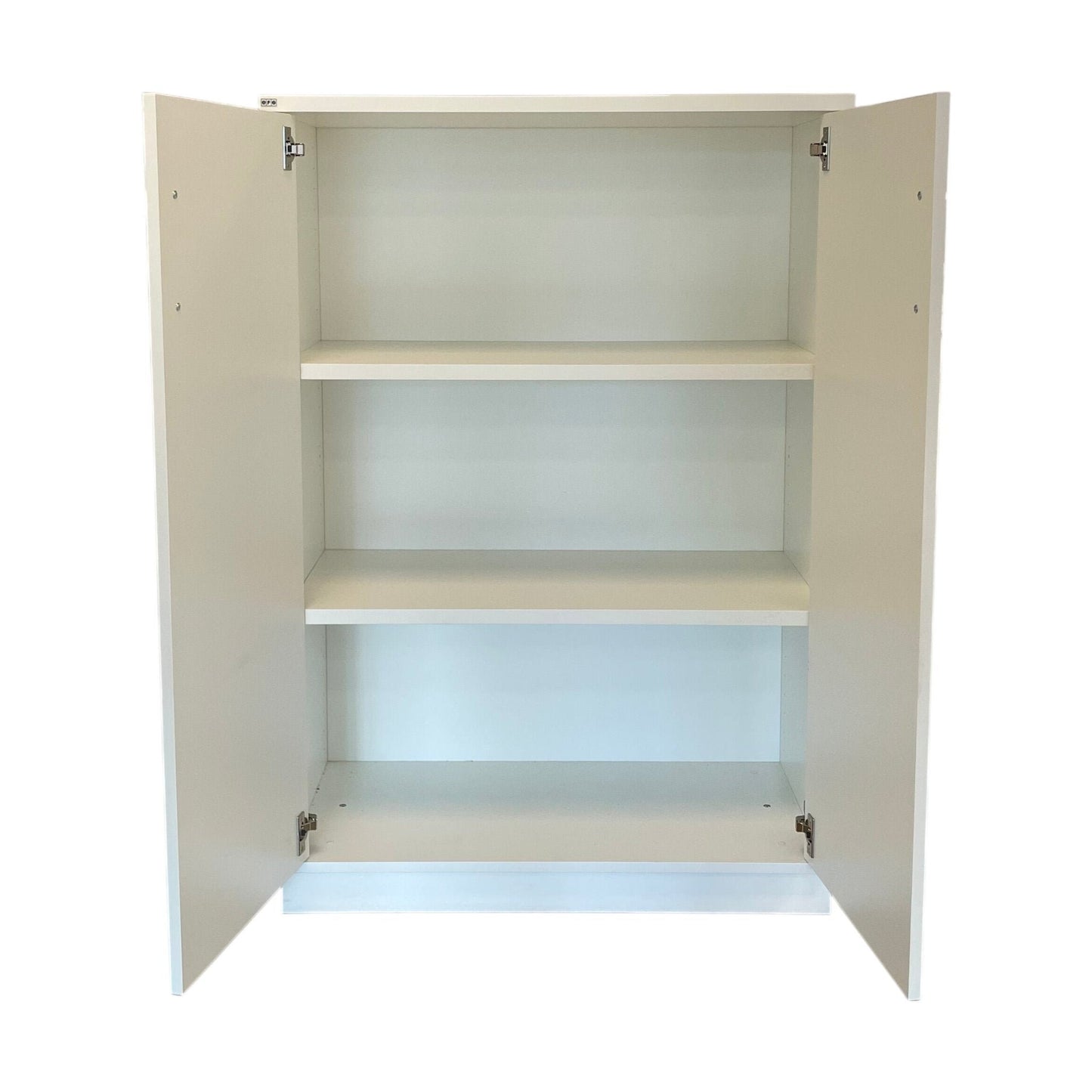 Skap med slagdør fra EFG, hvit, 117x40x80 cm