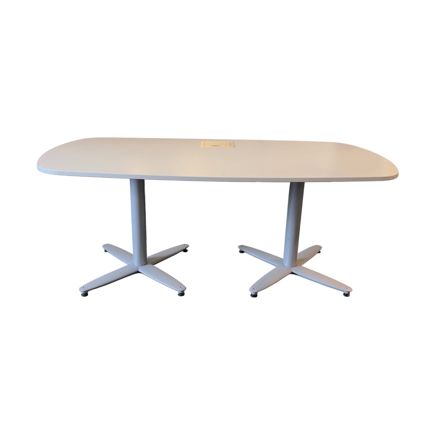 Møtebord fra Kinnarps, grå laminat, 180x90 cm