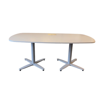 Møtebord fra Kinnarps, grå laminat, 180x90 cm