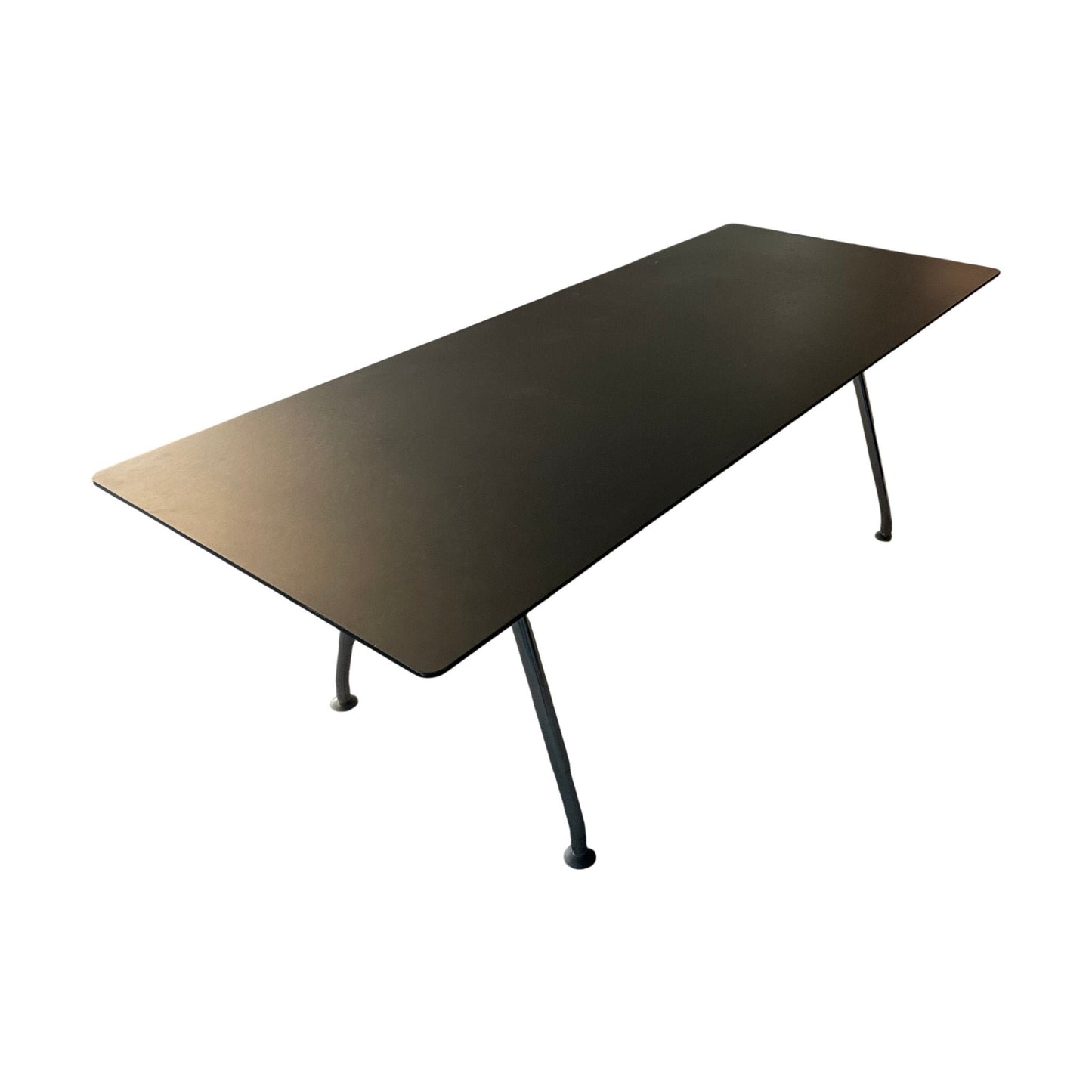 Møtebord fra Horreds, svart plate, 220x90 cm